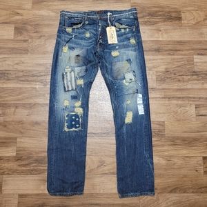 Nwt! Striver's Row & Co Distressed Men's Jeans Sz 40x34